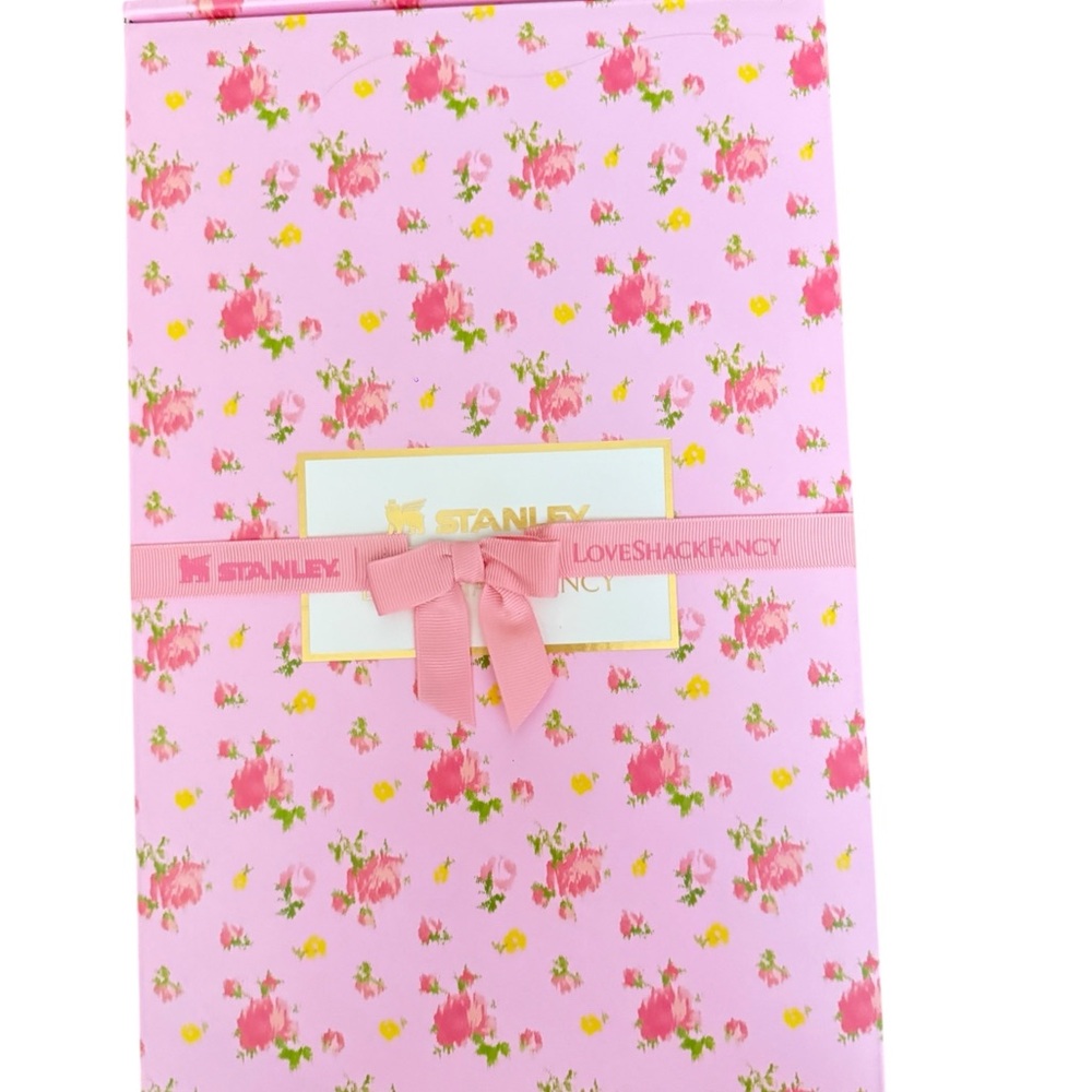 LoveShackFancy x Stanley Pink Floral Box 30oz. NIB - Picture 2 of 9